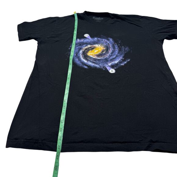 SVAHA Universe We Are Here Black Short Sleeve Tee Size Large Mens/Unisex Cotton - Picture 5 of 5